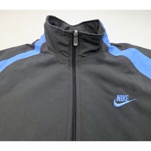 VTG Nike Full Zip Carolina Blue Windbreaker Track Jacket Men L 00s Y2K Lined